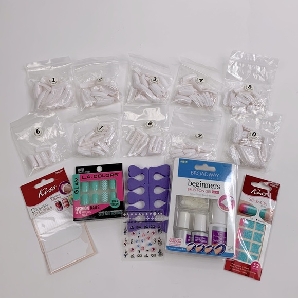 Fashion Nail Variety Kit acrylics, glue & stick on, accessories New New in box - Picture 11 of 12